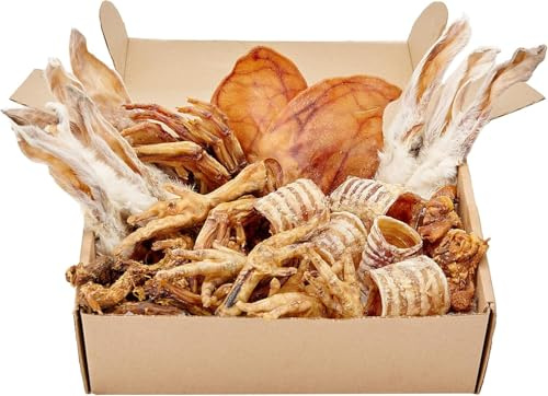 Natural Dog Treat Box, Rabbit, Chicken, Pork, Duck, 50 Pieces | 40 Pieces