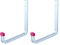 ALBERTS 805555 Wandhaken | wahlweise in verschiedenen Ausführungen | abgewinkelt | Aluminium | Tiefe 190 mm | Höhe 200 mm (Packung mit 2)
