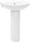 Kangmusi 142999 Lavabo autoportant avec colonne en céramique 520 x 440 x 190 mm