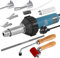 KayEsampra 1600 W 220V Heißluft-Taschenlampe, Kunststoff, Schweißpistole, Heißgasschweißgerät mit Düsen und PE/PVC-Stangen, Mit 2 Zubehörteilen