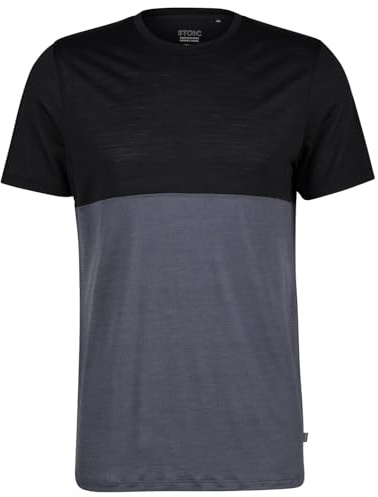 Stoic Herren MerinoChill MMXX. Göteborg Colorblock Tee Merinoshirt