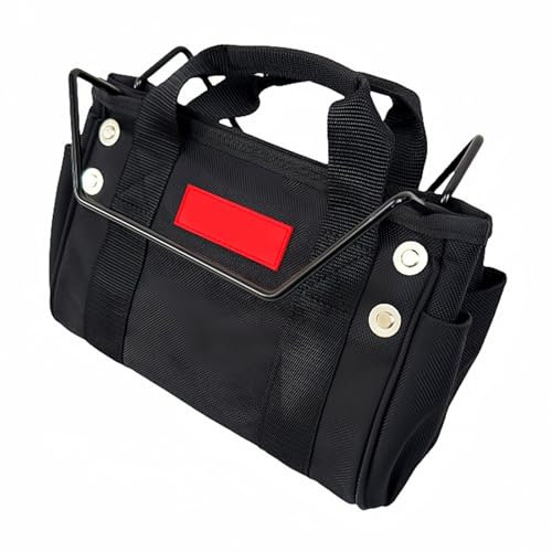 Practical bag for telescopic ladder, tool carry bag with multiple pockets, nylon ladder tool, hanging storage budes organisers