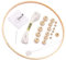 Kindergarten Mobile Crib Bett Bell DIY Bastelhänge kreisförmiger hölzerner Windkamm Ornamente Kindergarten Mobile Krippe Bett Glocke