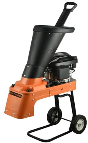 4HP Petrol Wood Chipper Shredder Mulcher - Heavy-duty - Chips up to 50mm diameter - Powerful 159cc 4HP engine - Belt drive transmission - Portable and easy to use