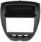 Façade Autoradio,Cadre d'Autoradio Double 2 Din Cadre Radio Voiture Utilisation adaptée pour Toyota Aygo Citroen C1 Peugeot 107 2005-2014 Fascia Dash Kit Panneau Radio DVD Cover Stereo