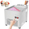 DFYOZX Commercial Rolled Ice Cream Maker with Compressor and Scrapers for Perfect Frozen Desserts