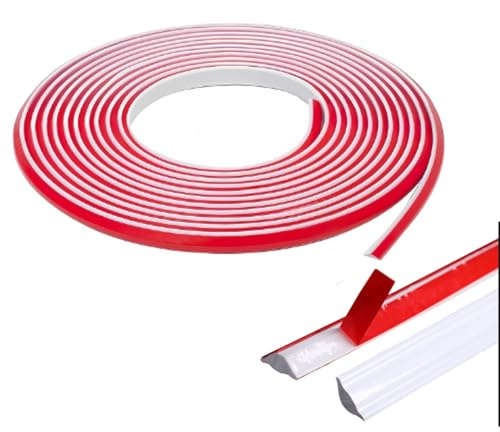 Westspark Wide 5m TPE Quadrant Trim, Silicone Laminate Floor Beading,Skirting Board Cover,Flexible Moulding Caulk Wall Cabinet Skirting Countertops Window (19mm*13mm)