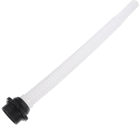 MAGICLULU Flexibler Auslauf aus Kunststoff für Kanister, Schwarz mit Filter | Einfüllstutzen Kanister, Dichtender Ring und Clip, Kurze Bauform für Zügigen Kraftstofffluss