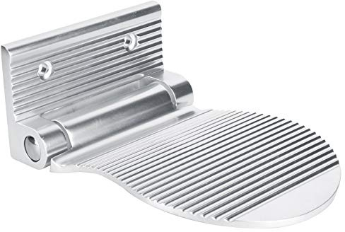 Cocoarm rutschfeste Fußstütze, Robustes, Faltbares Fußpedal aus Aluminium Zur Wandmontage Im Flur, Badezimmer, Dusche für Erhöhte Reibung und Praktische Nutzung (Silver)