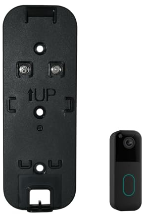 Blink Doorbell Backplate, Blink Doorbell Mount Compatible with Blink Video Doorbell (Newest gen), No Drill Blink Video Doorbell Backplate Replacement with 2-Way Installation with Strong Tape & Screws