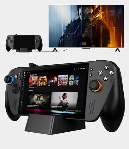 SiWiQU 5-in-1 Docking Station for ROG for Xbox Ally/Ally X (2025) Only, Portable TV Dock with 2.1 4K@144Hz/Ethernet Gigabit/2×USB 3.0/100W Charging/Built in USB-C Cable