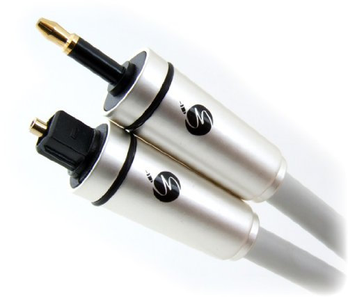 Fisual Pearl Mini-Toslink to Optical Cable (Apple Mac Special) - White - PARENT ASIN (1 Metre)
