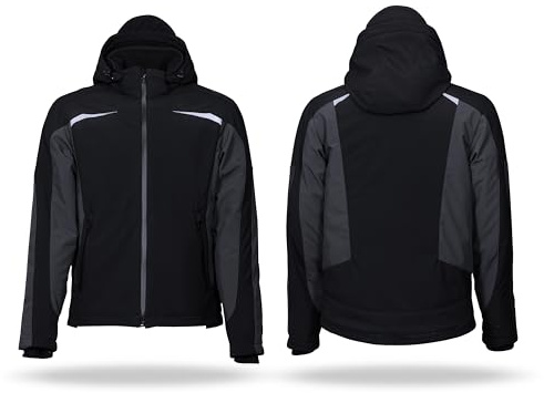 KÜBLER Workwear | Winter Softshell Arbeitsjacke | schwarz/anthrazit | Größe S