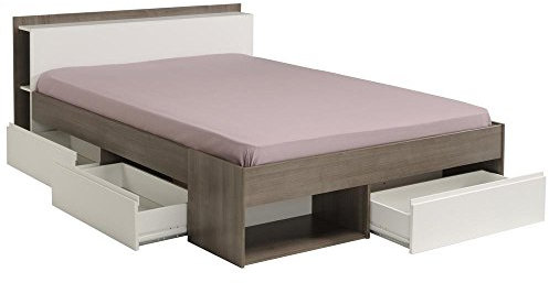 Parisot 1330l260 Bett – Most Bett 2 MX160 Walnuss Silver Holz