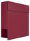 Briefkasten mit Zeitungsfach, Design Wandbriefkasten Manhattan Rot - Bravios