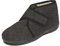 BAWAL Damen Herren Warme Hausschuhe aus Filz mit Wolle Klettband Unisex Hüttenschuhe 36-46 EU (Grau/Schwarz, EU Schuhgrößensystem, Erwachsene, Numerisch, M, 43)
