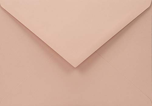 Netuno 25 Recycling-Umschläge Blass-Rosa C6 114x 162 mm 110g Woodstock Cipria bunte Umschläge recycelt Briefumschläge Natur Briefkuverts farbig Recycling-Papier elegante Einladungsumschläge hochwertig