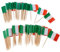Ruiting Mini-Flagge Zahnstocher 100Pcs Italien-Flaggen-Kuchen Auswahl Internationale Events Cocktail-Stock-Flagge Obst Lebensmittel Auswahl