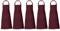 RAJRANG Baumwollschürze Packung mit 5 Schürzen waschbarer Kochschürze mit Tasche Latzschürze und verstellbarer Restaurantküchenschürze für Männer Frauen 69 x 89 cm Tawny Port Maroon