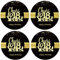 Sumerk 48 Stück Cheers to 18 Sticker große Flaschenaufkleber zum 18. Geburtstag Karten Versiegelungen 5 cm Runde Happy Birthday Party Favors Sticker