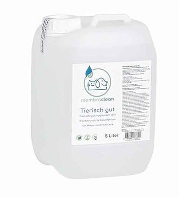 5 Liter membraclean Trinkwasseraufbereitung „Tierisch gut“ | Trinkwasseraufbereitung & Biofilmabbau - sicherer Schutz für Nutz- & Haustiere, Geschmacksneutral, PT 5 zugelassen