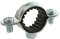 SOMATHERM FOR YOU, Collier de fixation isophonique en acier nickelé pour tube Ø20 mm - Sachet de 5 pièces - Réduit la transmission des bruits et absorbe les vibrations