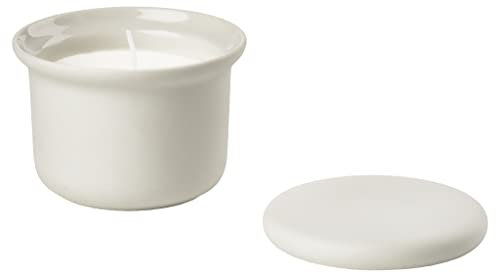 Zone Denmark Inu Duftkerze, Kerze im Glas mit Duft fürs Badezimmer, Sojawachs, Durchm. 9 cm, Höhe 6,5 cm, Gebrochenes Weiß, Duft: Fresh Spirit