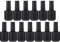 minkissy 13pcs Empty Nail Polish Bottles with Brush 15ML Clear Glass Nail Polish Dispenser Bottles for Diy Nail Art and Manicure Supplies (Black)