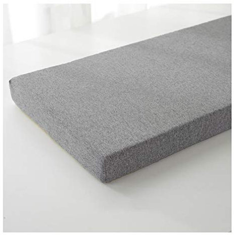 wangk Outdoor/Indoor,Bierbankauflage,strapazierstark und langlebig,Sitzauflage Sitzpolster Bankpolster Polsterauflage Dickes Schaumstoff-Bankkissen,Bank-Auflage-G5 grau 150×30×3cm(59×12×1.2in)