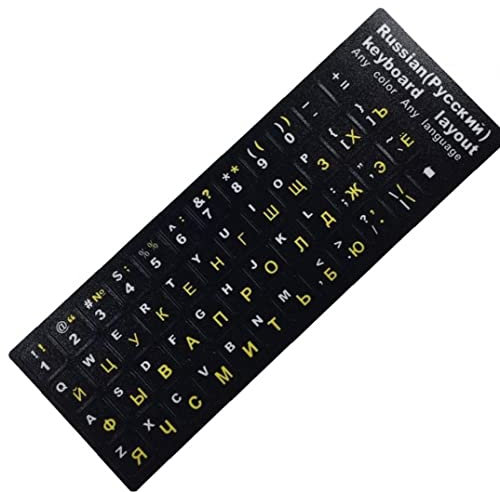 Russische Tastaturaufkleber Universal Computer Tastatur Aufkleber wasserdichte Tastaturaufkleber Für Computer Laptop Notebook Desktop