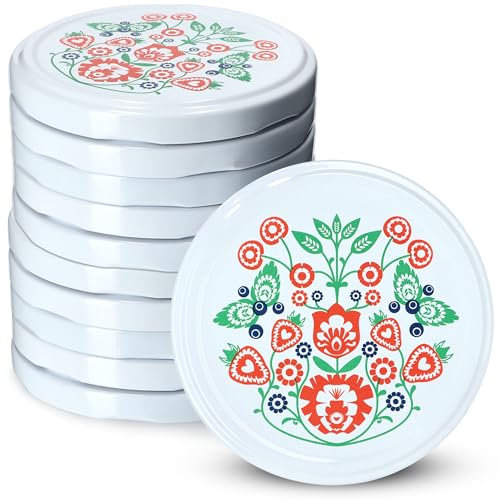 Couvercle à vis Kadax FI82 mm, ensemble de couvertures à tour de torsion en métal, couvercle de remplacement pour pots Mason, couvercle avec 6 dents d'orge pour les verres de collision
