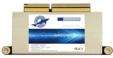 Dogfish 1 to SSD pour MacBook PCIe Gen3x4 M.2 NVMe, Disque Dur Interne Solide State Mise à Niveau pour MacBook Pro A1708 (2016-2017)
