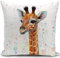Kissenbezug Giraffe Kissen deko Geschenke für sofakissen kissenbezüge dekokissen Deer Stag couchkissen kissenhülle Sofa Schlafzimmer Couch Sofa Dekoration40x40 cm
