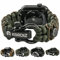 KORDIZ Survivor Pro, Paracord-Armband für Apple Watch, kompatibel mit Apple Watch Serie 8/7/6/5/4/3/2/1/SE & Ultra, mit verstellbarem Edelstahlbügel (Grün & Micro Coyote, L für Ultra 49 mm)
