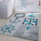 Carpetsale24 Runder Kinderteppich Piraten auf Grau Ø120 cm – Weicher Teppich für Jungen – Abenteuerliches Motiv & Perfekt fürs Spielzimmer