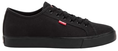 Levi's Herren Hernan Sneakers, Full Black, 45 EU