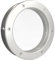 MLS Bullauge B4000, Bullauge für Türen, aus Robustem Aluminium, VSG-Sicherheitsglas, Passend für 40 mm Starke Türen, Beidseitig Sichtbare Befestigungsschrauben, 350 mm Durchmesser, Klares Glas, Silber