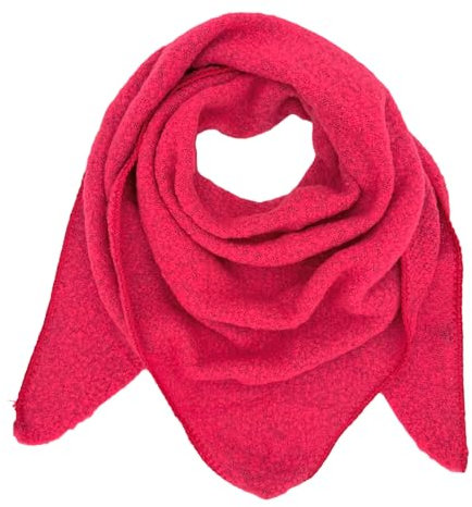 Ziona Damenschal leicht Winter Herbst Dreiecksschal weich XXL Winterschal (Pink)