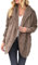 Women'S Herbst Und Winter Solid-Colour Medium-Length Abschnitt Revers Hooded Loose Langarm-Jacke Mit Taschen