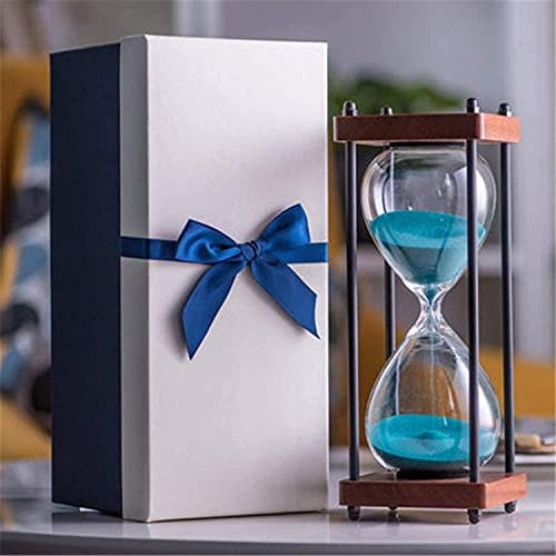 Minuteries à sablier, Sablier, Minuteur De Cuisine, Sablier Sablier 30 Minutes Verre Sablier Horloge Sable Horloge Artisanat Verre Décoration for Home Study Office Creative Gift Regalo Di Natale (Colo