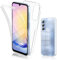SOGUDE Coque Compatible with Samsung Galaxy A25 5G Housse, pour Galaxy A25 5G Coque Transparent Silicone TPU Case Intégral 360 Degres Full Body Protection Etui pour Samsung Galaxy A25 5G
