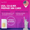 travSIM USA, Canada Mexico SIM Karte | T-Mobile-Netzwerk | 50 GB Daten für die USA, 5 GB für Kanada und Mexiko | Unbegrenzte Inlandsgespräche und SMS | Gültig für 30 Tage
