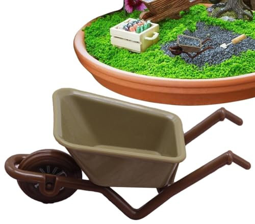jlceh -Schubkarre- | aturmodell Spielzeug,Cart Modelle Puppenhaus Simulation Schubkarren Gartenwagen für Blumentopf