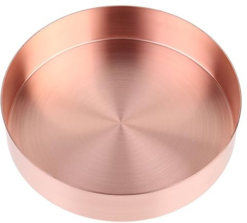 TINEASUR Bandeja De Almacenamiento De Joyería De Cobre De Organizador Decorativo Para Escritorio Plato Para Nueces y Accesorios De Joyería Sin Para y Celebraciones