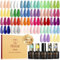 ROSALIND UV Nagellack Set, 30 Stück Gel Nagellack Nude Weiß Blau Grün Gelb Lila Farbgel Gelnägel,Soak-Off Mini UV Gel Nagellack für Nagel Design Gel Nail Polish Geschenk