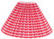 Angoily DIY Pleated Lampenschirm Aus Stoff Dekorativer Lampenschirm Für Deckenleuchte Kronleuchter 24 Rote Karos Ideal Für Hotel Und Zuhause