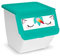 AC - Contenedor apilable - Fabricado en plástico - Organizador para la Basura, Caja de Almacenamiento de residuos, Reciclaje - Diseño Unicornio - 36 litros - 36 x 38,5 x 38 cm