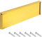 Internal Letterbox Draught Excluder 11.5, Metal Letterplate Satin Polished Brass Letter Plate Seal Letter Box Cover with Flap and Brush for External Wooden Composite uPVC Door Gold