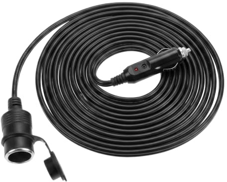 QWORK® KFZ Zigarettenanzünder Verlängerung 12V, 5M 16AWG Verlängerungskabel für Zigarettenanzünder, für Auto