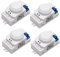 BLASHRD 4X 5.8GHz HF System LED Micro-Onde Capteur de Mouvement à 360 Degrés Détecteur de Mouvement Du Corps, Blanc